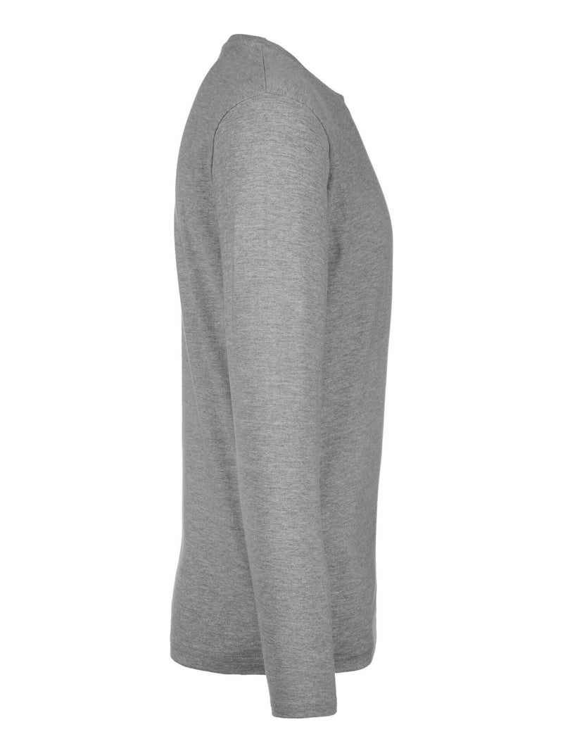 B&C - T-shirt manches longues #E190 Gris chiné - Kiabi