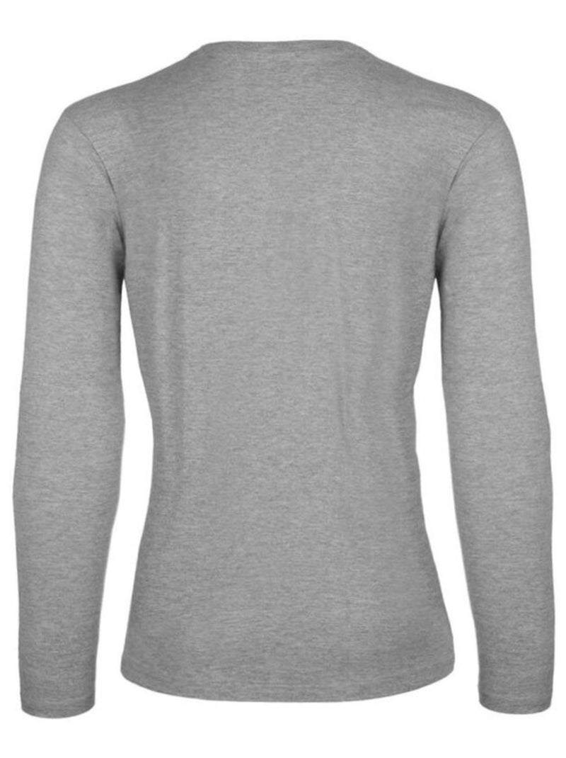 B&C - T-shirt manches longues #E190 Gris - Kiabi