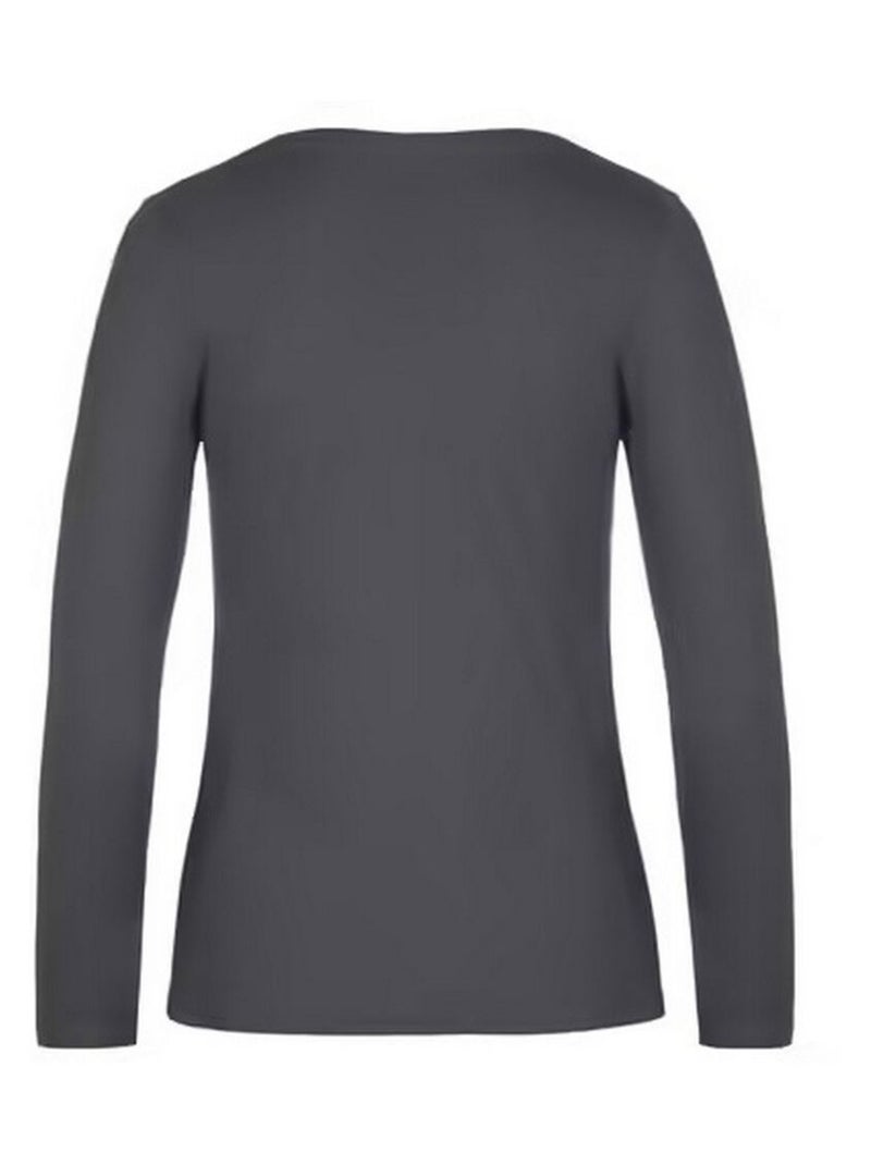 B&C - T-shirt manches longues #E190 Gris foncé - Kiabi