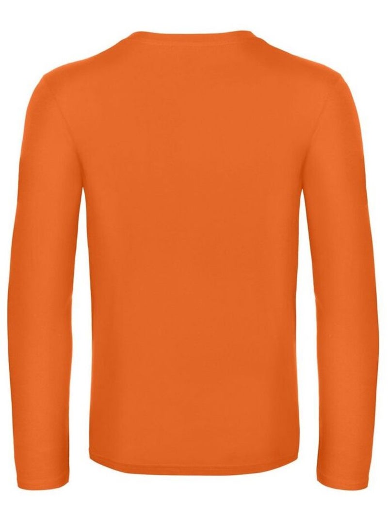 B&C - T-shirt manches longues #E190 Orange clémentine - Kiabi