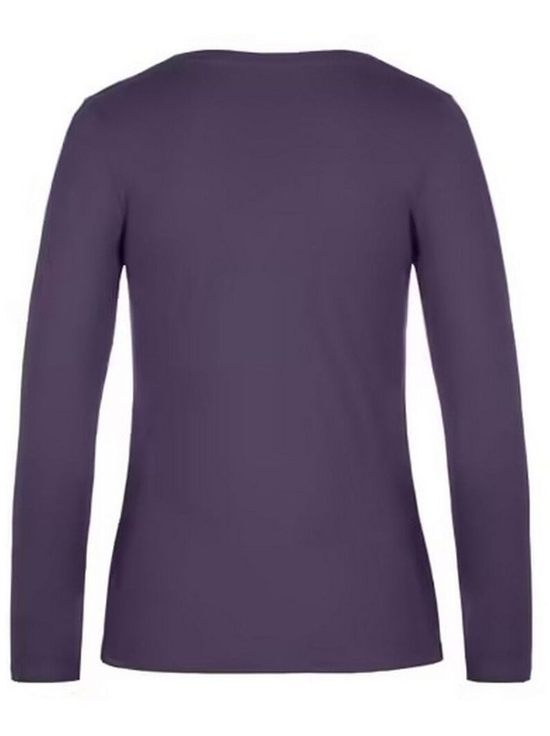 B&C - T-shirt manches longues #E190 Violet - Kiabi