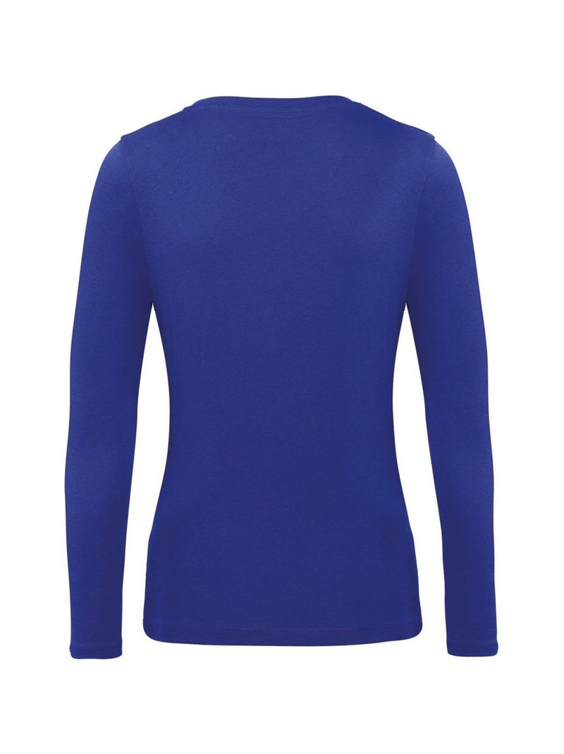 B&C - T-shirt manches longues INSPIRE Bleu cobalt - Kiabi