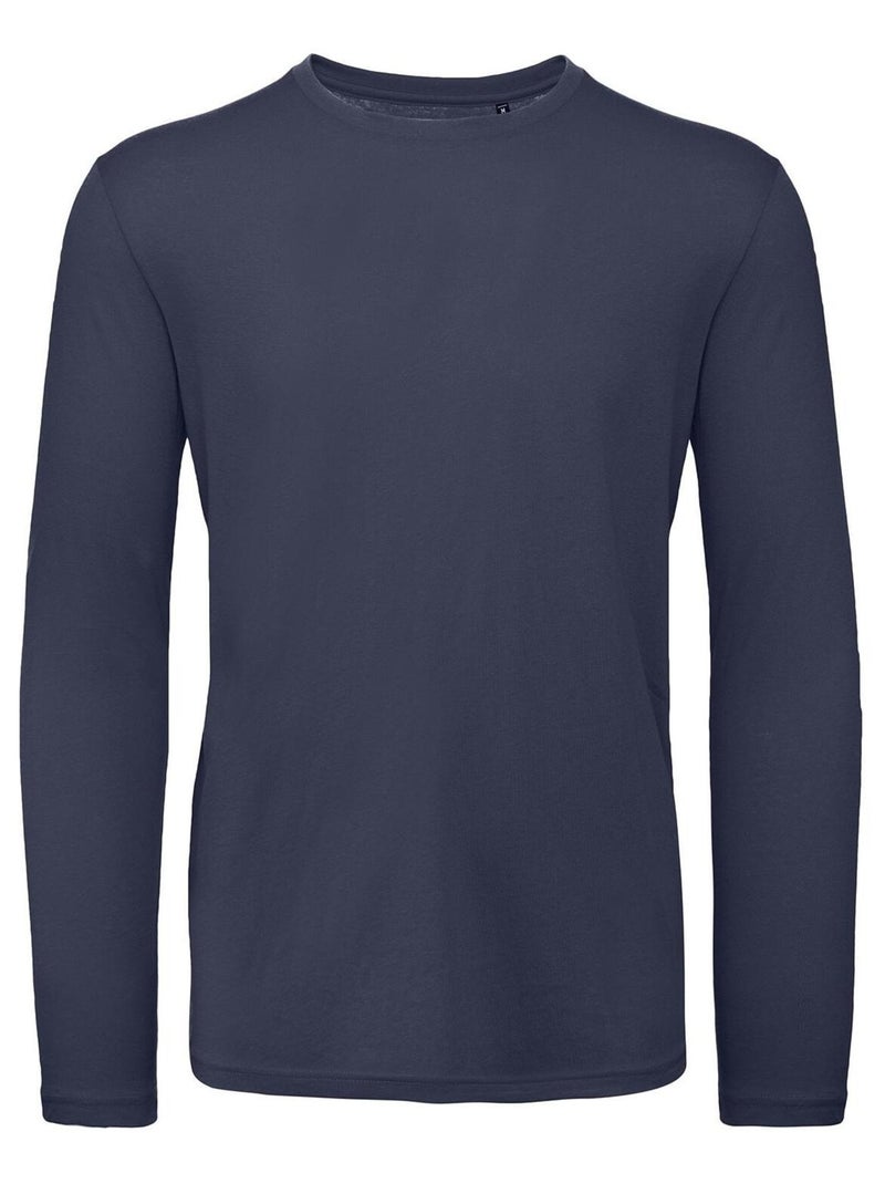 B&C - T-shirt manches longues INSPIRE Bleu marine - Kiabi