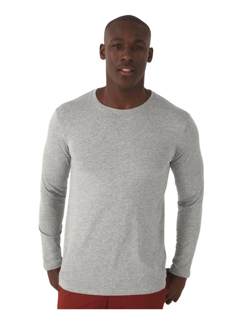 B&C - T-shirt manches longues INSPIRE Gris - Kiabi