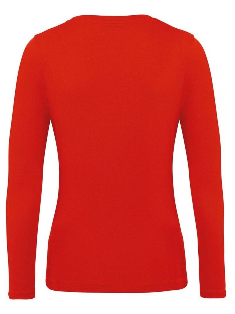 B&C - T-shirt manches longues INSPIRE Rouge - Kiabi