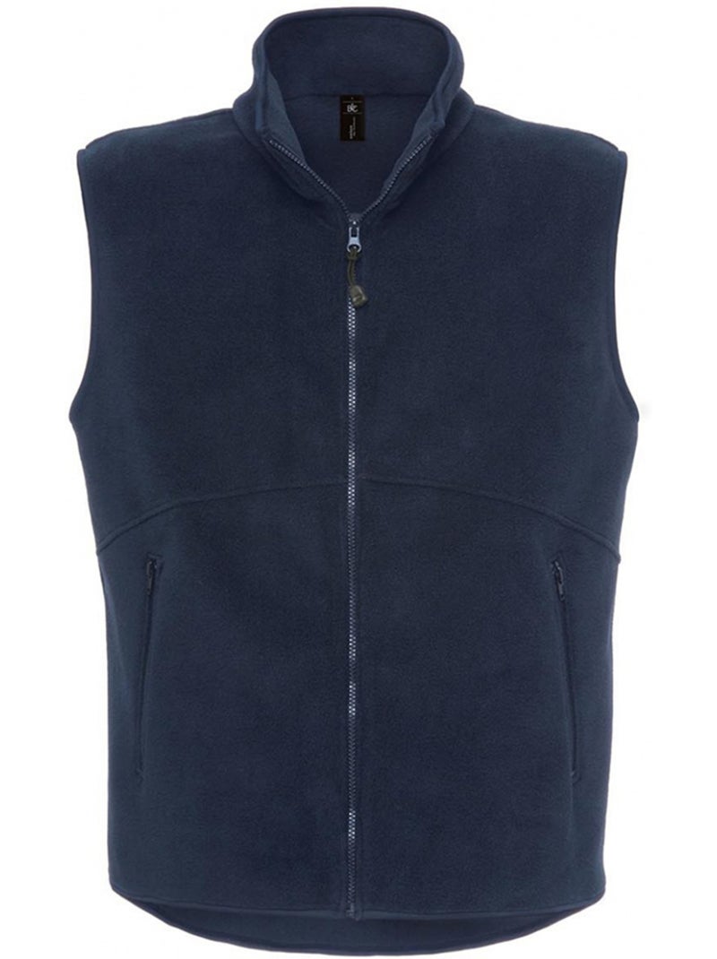 B&C - Veste polaire sans manches TRAVELLER+ Bleu marine - Kiabi