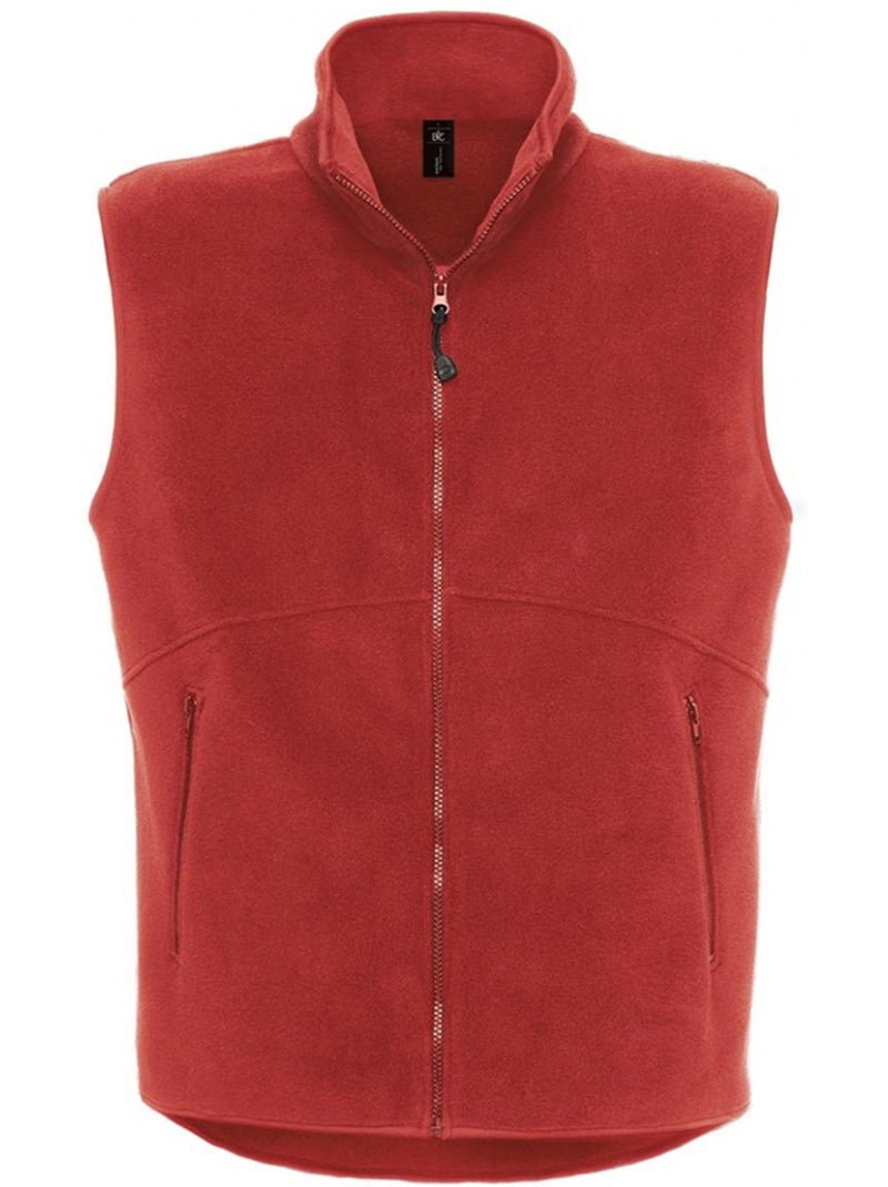 B&C - Veste polaire sans manches TRAVELLER+ Rouge - Kiabi