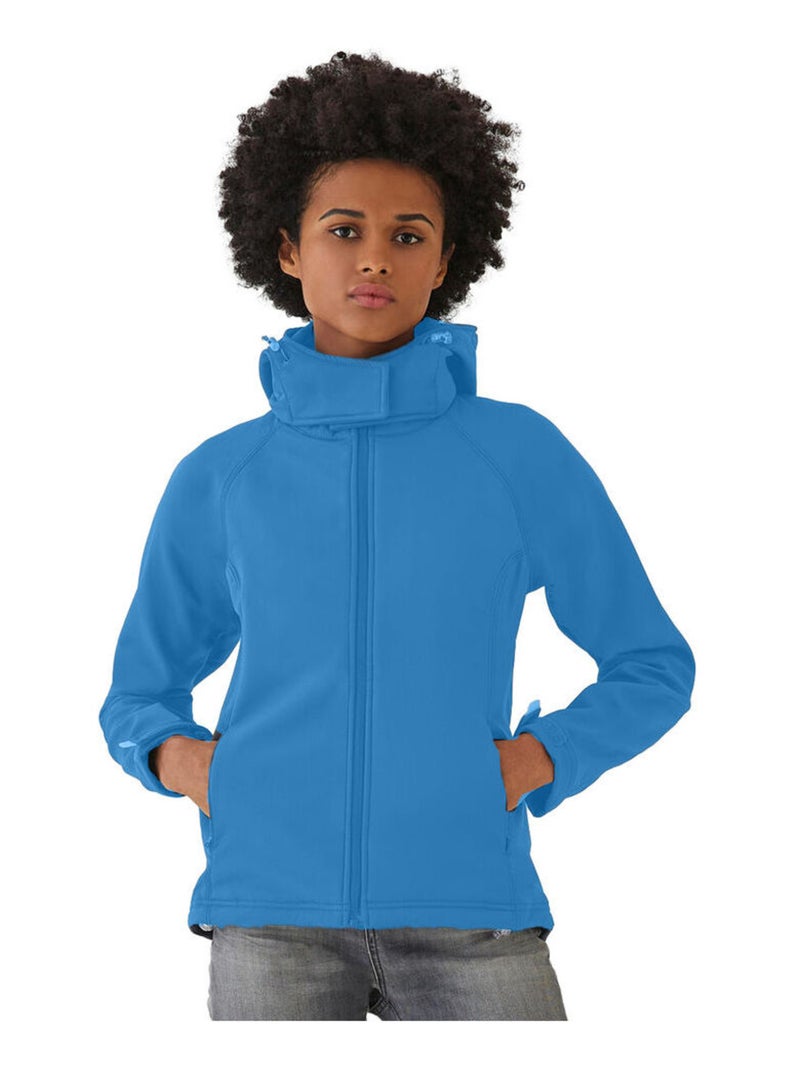 B&C - Veste softshell Bleu azur - Kiabi