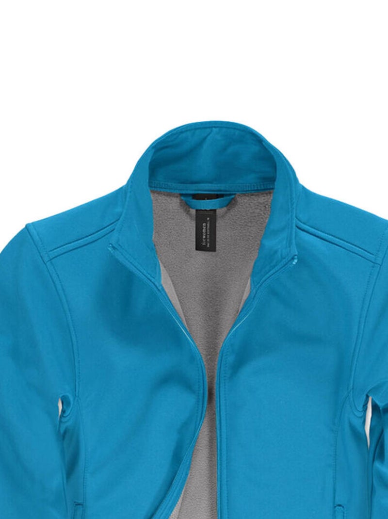 B&C - Veste softshell Bleu Gris - Kiabi