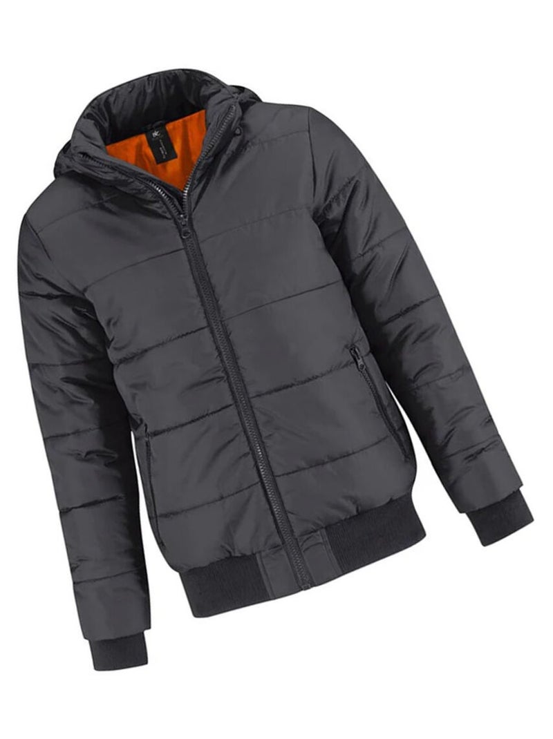 B&C - Veste SUPERHOOD Gris Orange - Kiabi