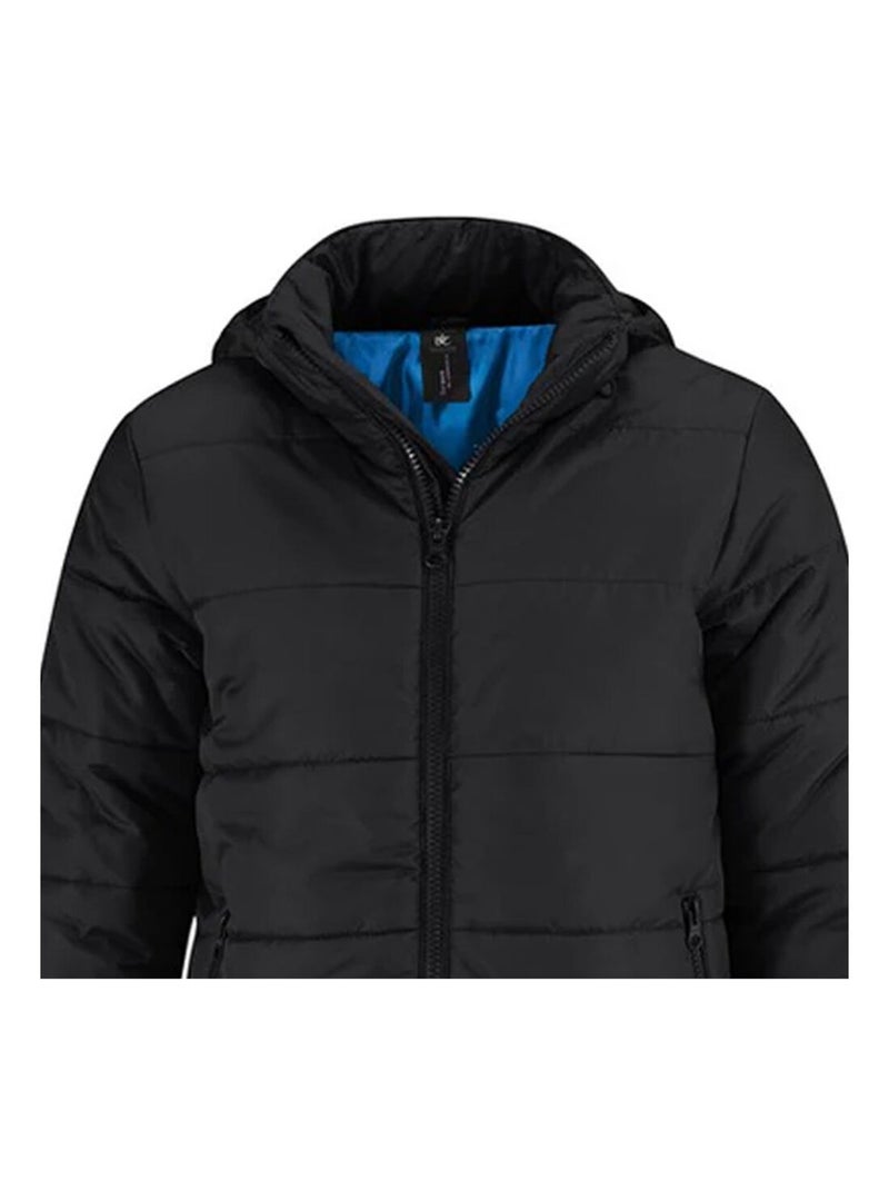 B&C - Veste SUPERHOOD Noir Bleu Bleu - Kiabi