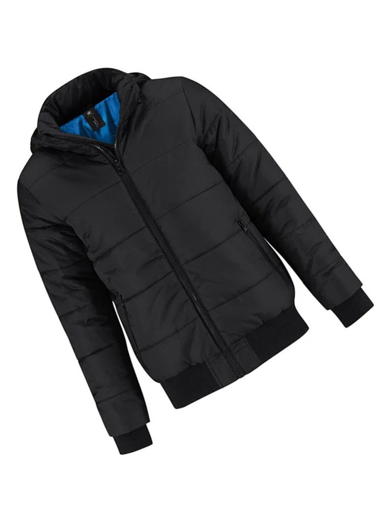 B&C - Veste SUPERHOOD Noir Bleu Bleu - Kiabi