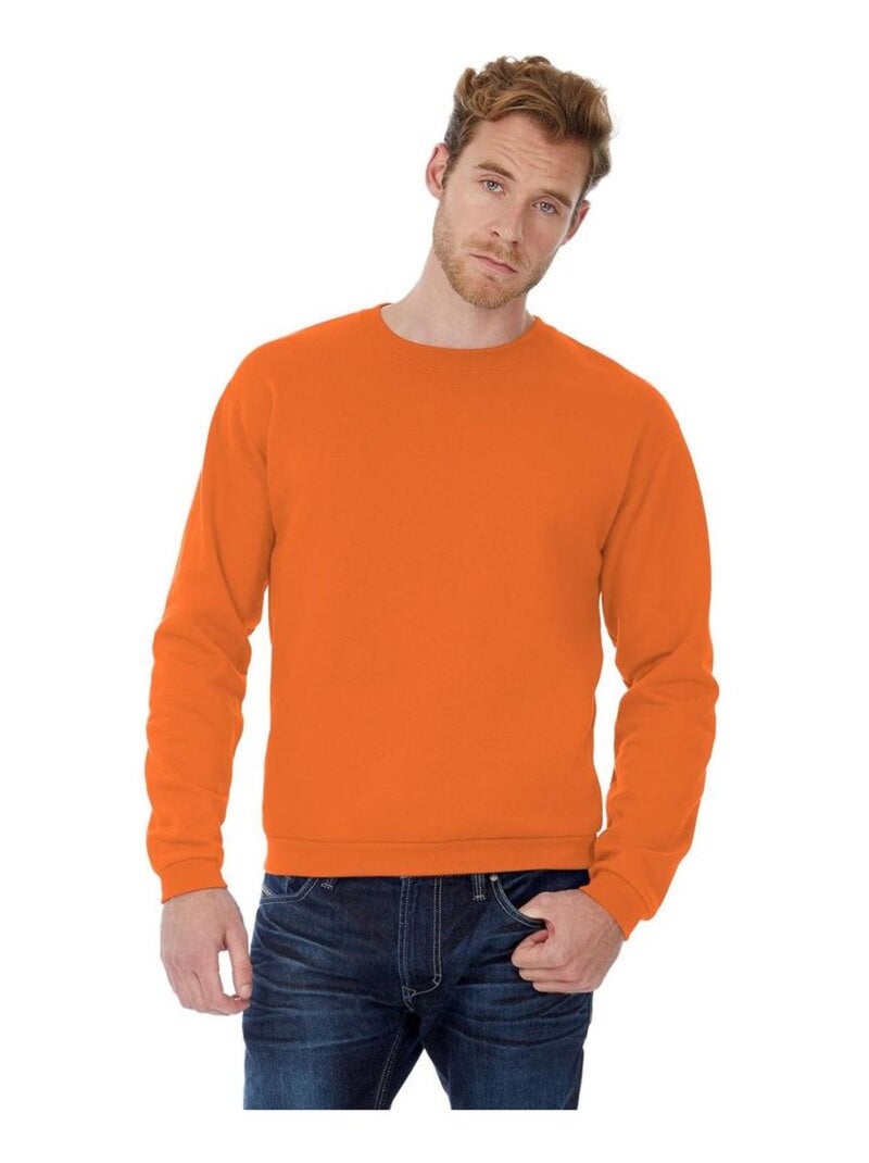 B&C Adultes Unisexe ID. 202 Sweatshirt 50/50 Orange - Kiabi