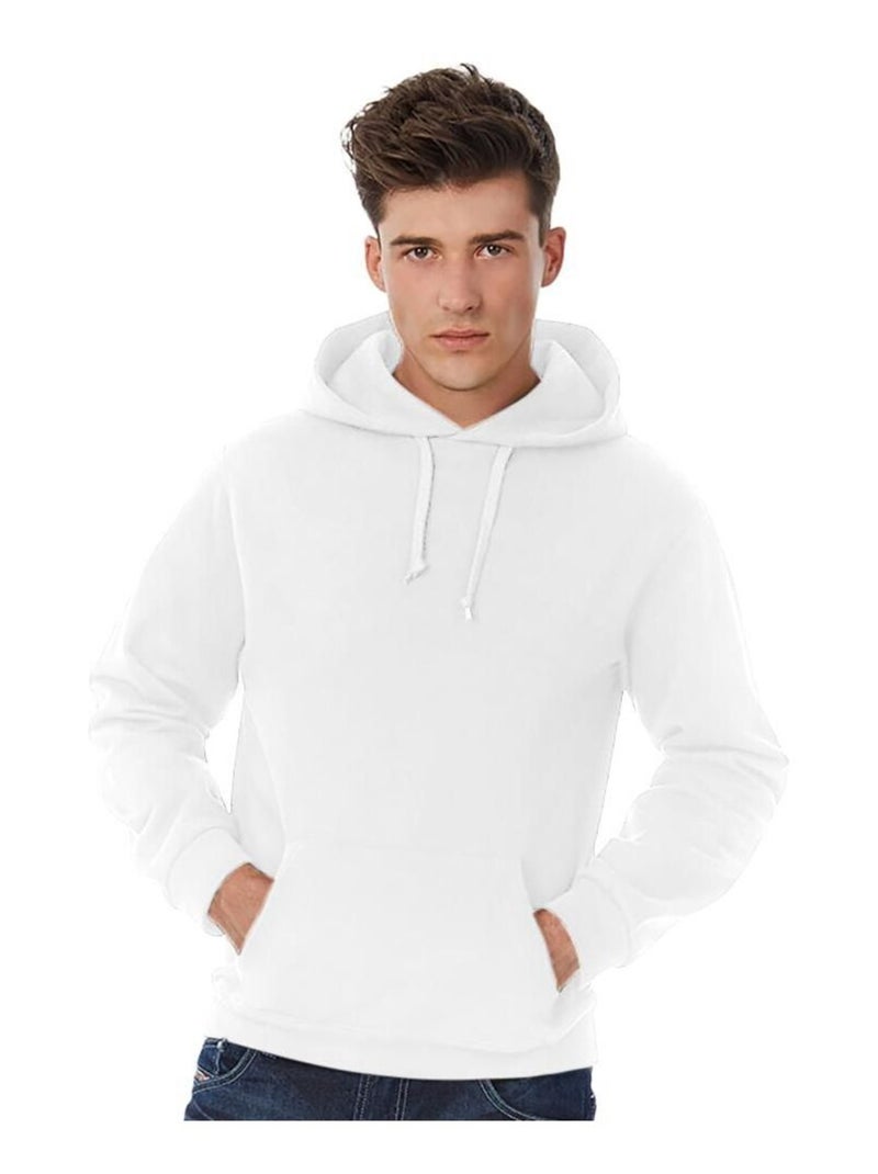 B&C Adultes Unisexe ID. 203 50/50 Sweat à capuche Blanc - Kiabi