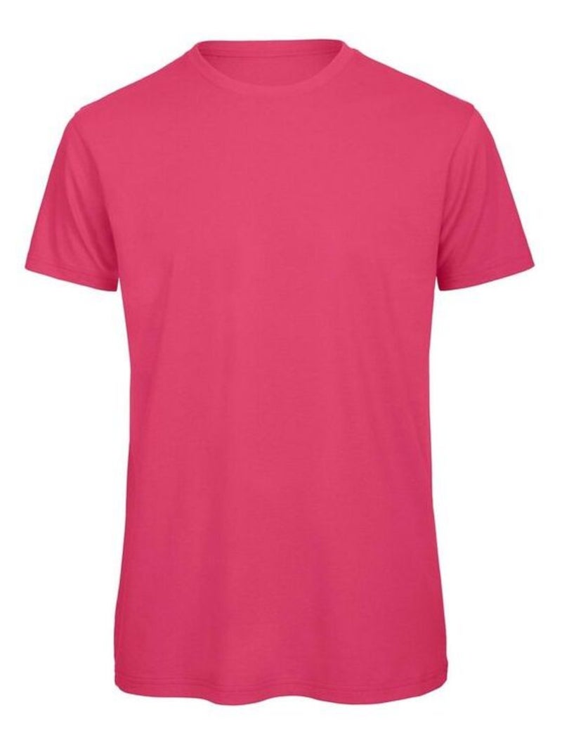 B&C FavourÇae - T-shirt en coton bio Rose fushia - Kiabi