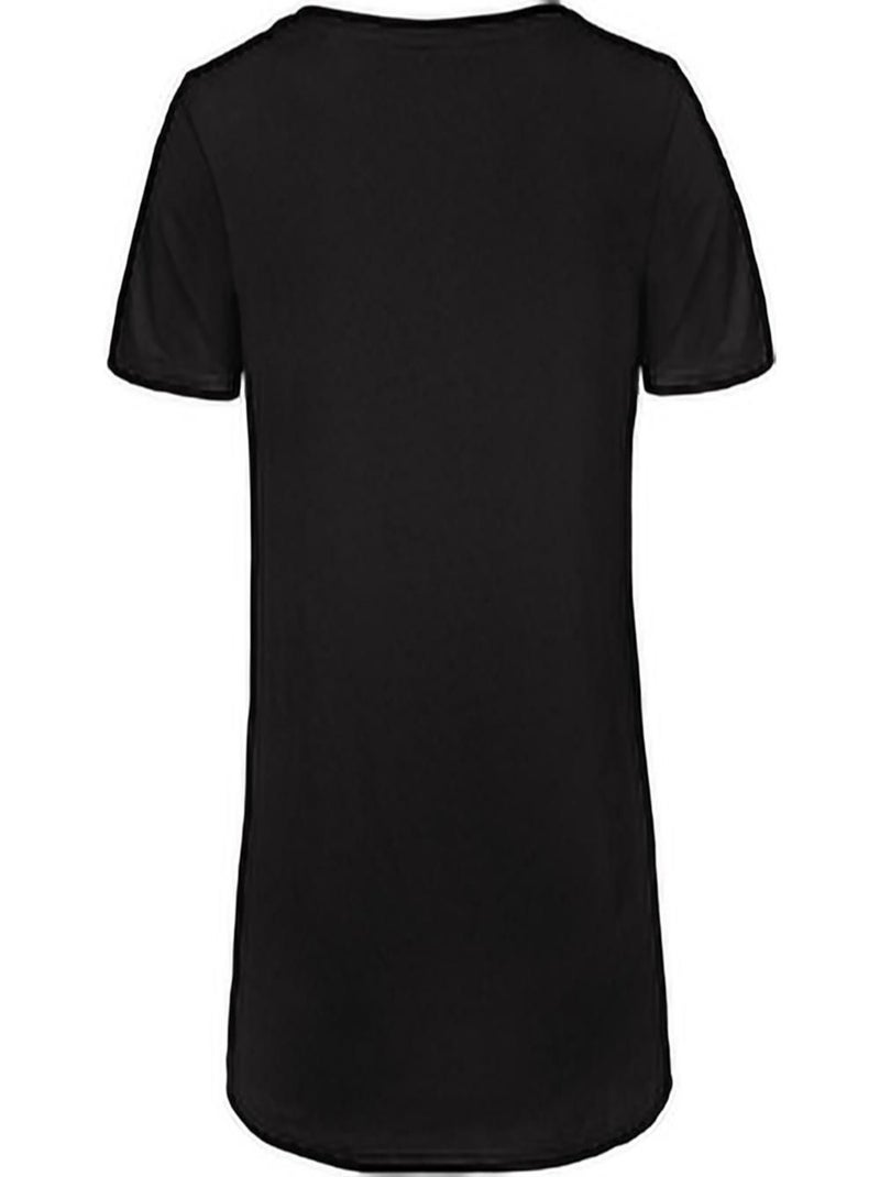 B&C Favourite - T-Shirt en coton bio à col V Noir - Kiabi