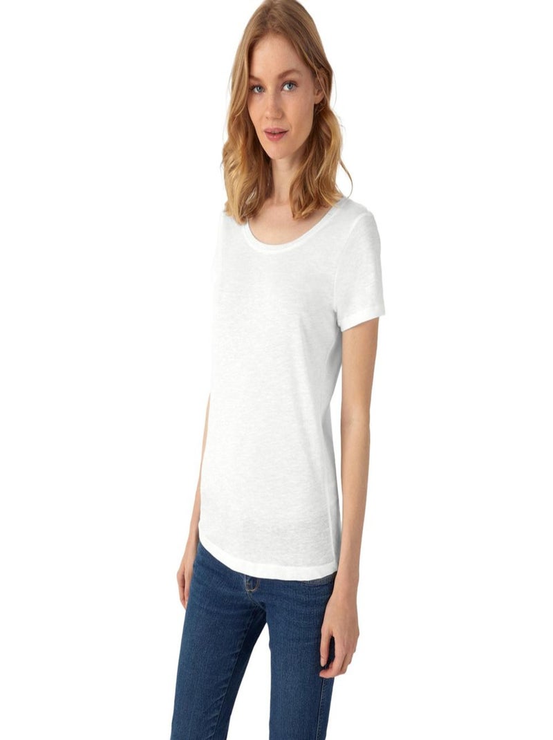 B&C Favourite - T-Shirt en coton bio Blanc - Kiabi