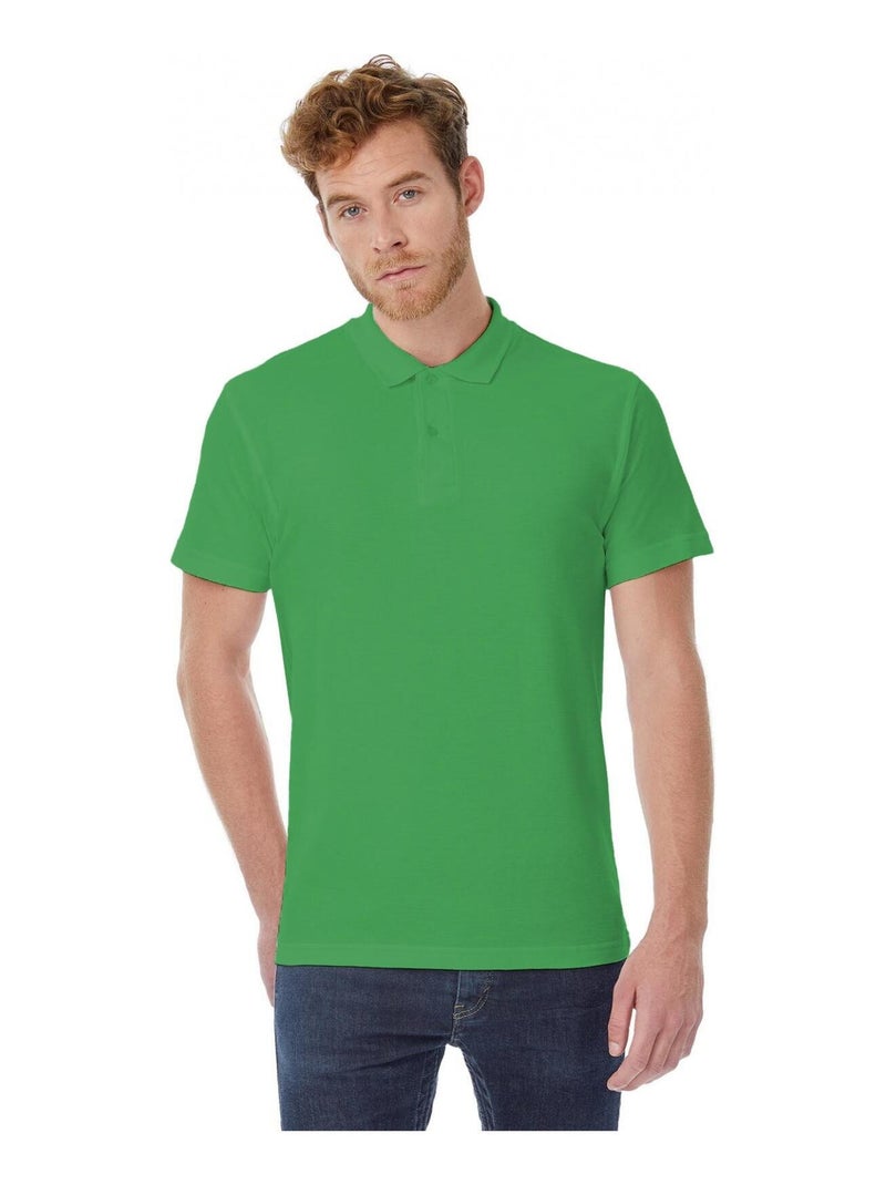 B&C ID.001 Polo à manches courtes pour hommes Blanc - Kiabi