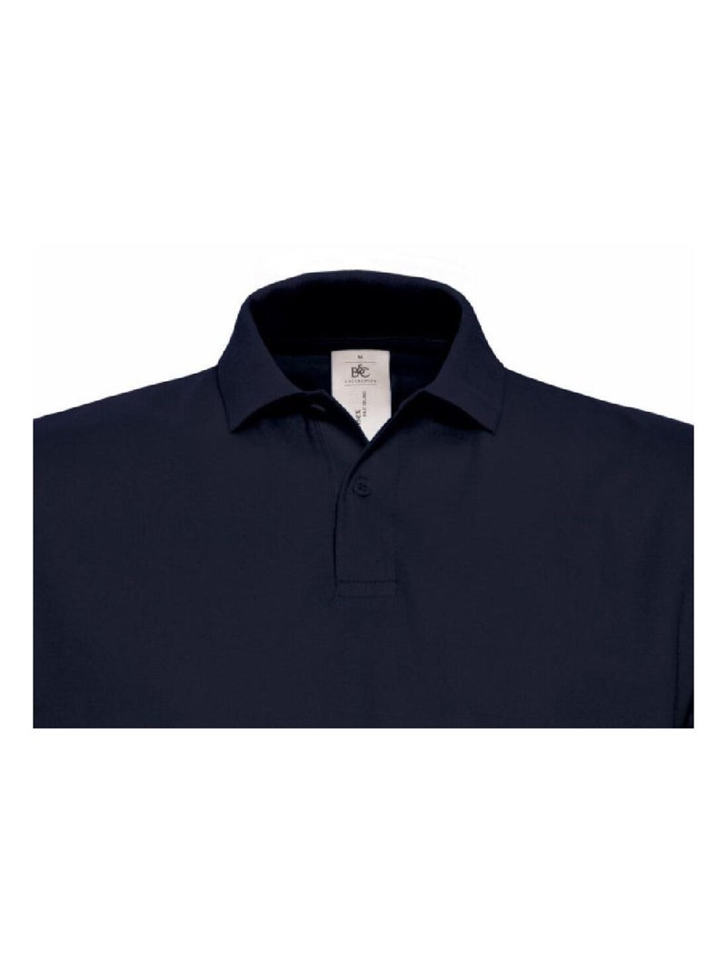 B&C ID.001 Polo à manches courtes pour hommes Bleu marine - Kiabi