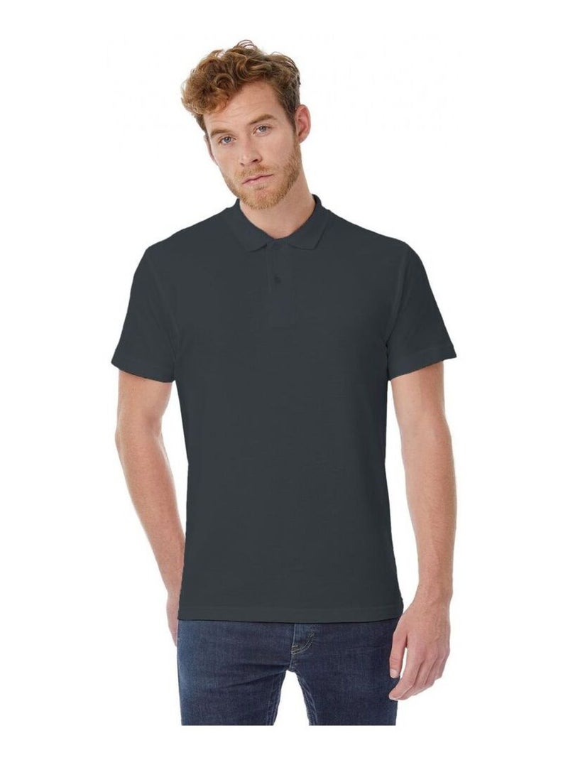 B&C ID.001 Polo à manches courtes pour hommes Gris Gris anthracite - Kiabi