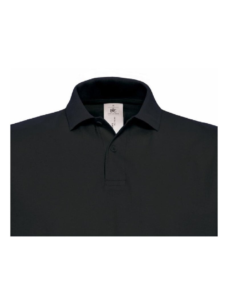 B&C ID.001 Polo à manches courtes pour hommes Noir - Kiabi