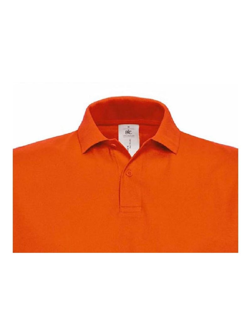 B&C ID.001 Polo à manches courtes pour hommes Orange - Kiabi