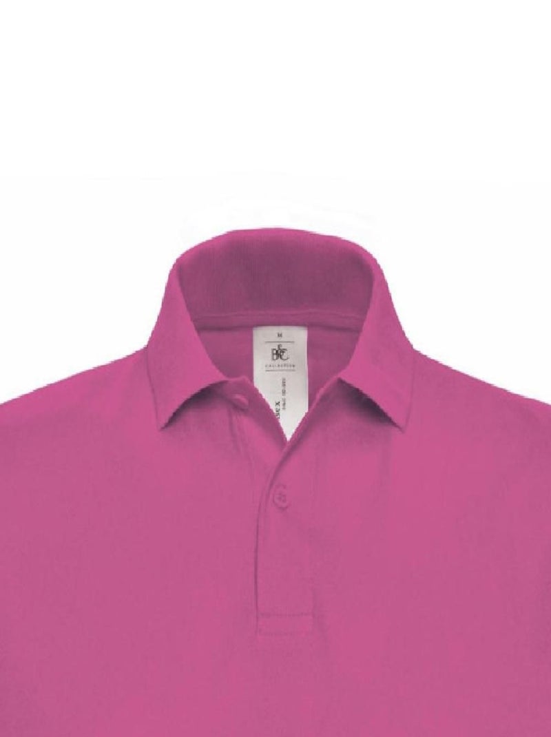 B&C ID.001 Polo à manches courtes pour hommes Rose fushia - Kiabi