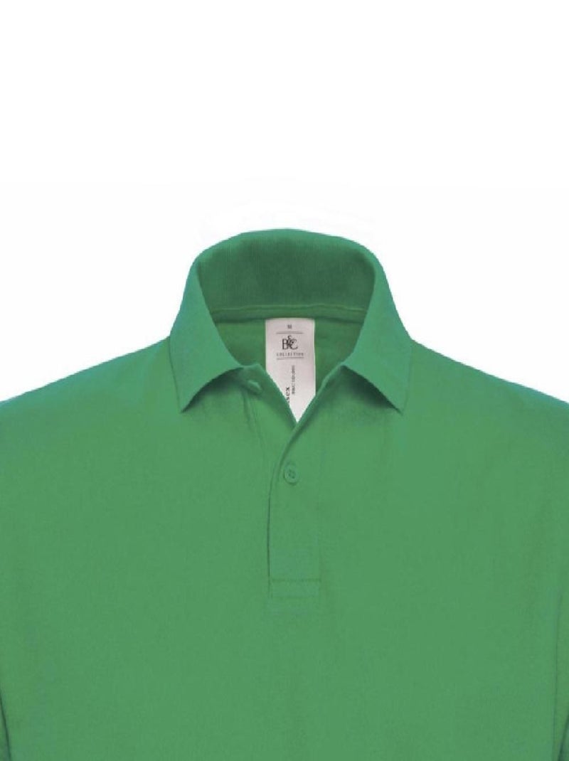 B&C ID.001 Polo à manches courtes pour hommes Vert jade - Kiabi