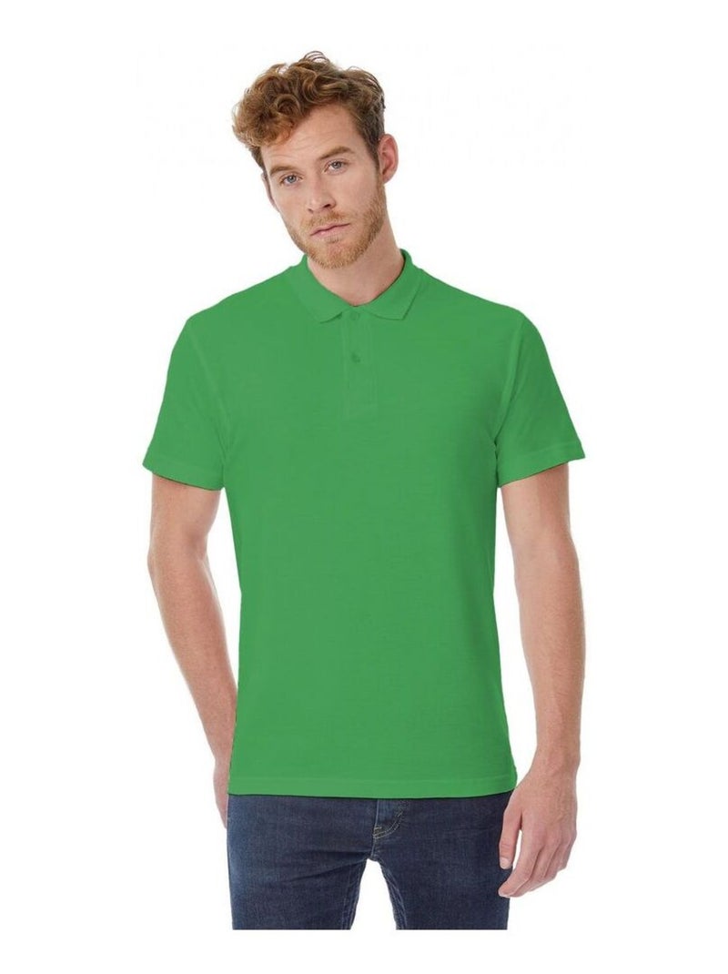 B&C ID.001 Polo à manches courtes pour hommes Vert jade - Kiabi