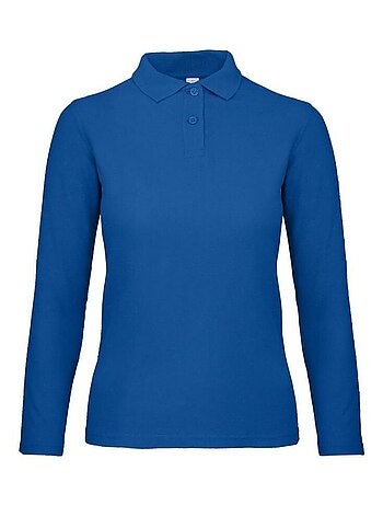 B&C ID.001 Polo à manches longues pour femmes/femmes