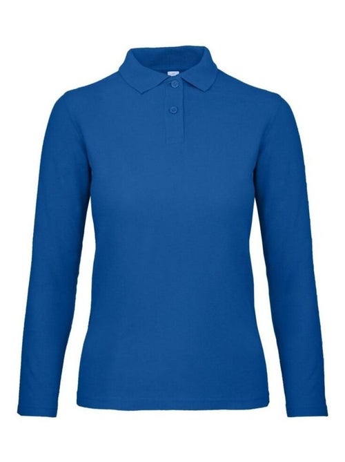 B&C ID.001 Polo à manches longues pour femmes/femmes - Kiabi