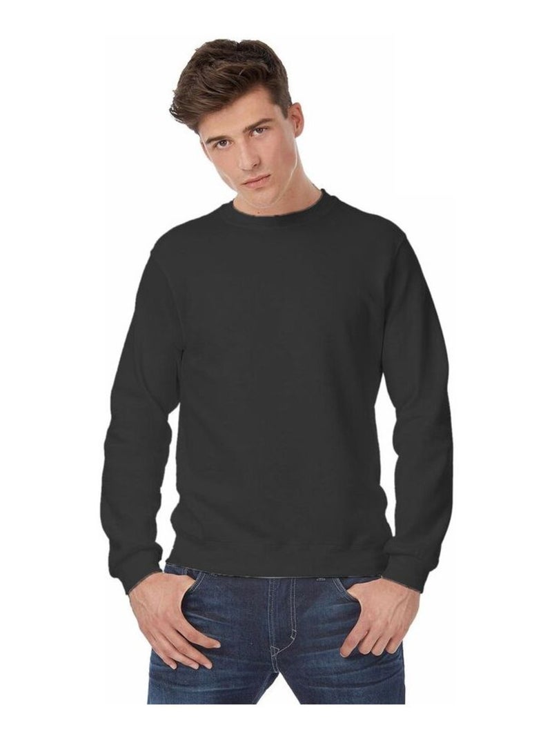 B&C Mens Crew Neck Sweatshirt Top Gris Gris anthracite - Kiabi