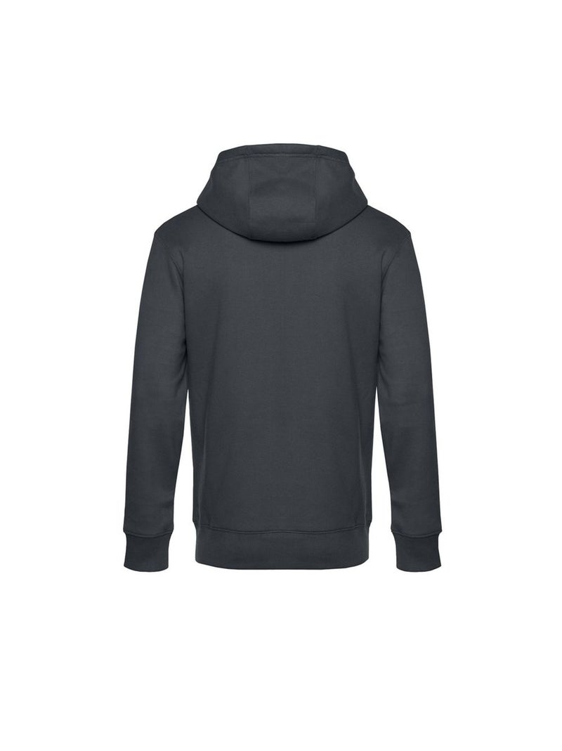 B&C Mens King Hooded Sweater Noir Gris - Kiabi