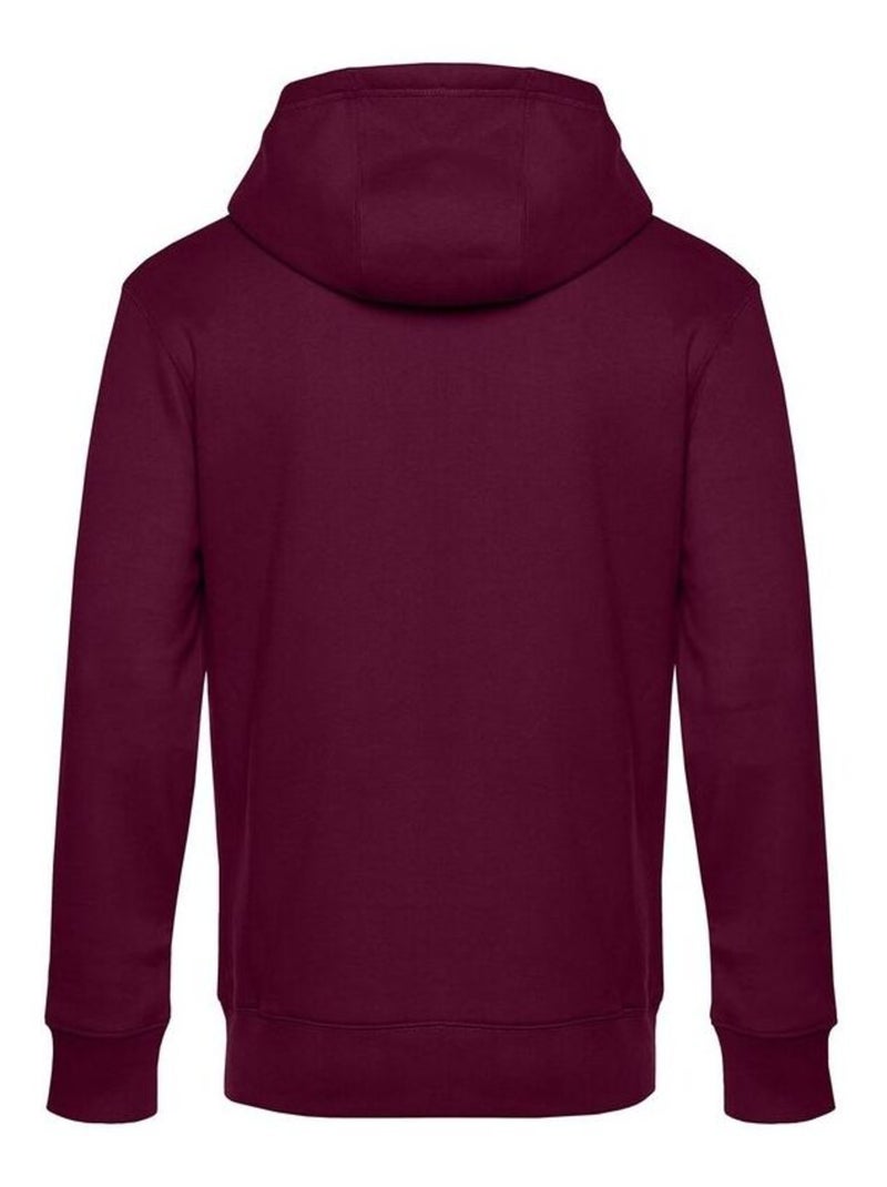 B&C Mens King Hooded Sweater Rouge cerise - Kiabi
