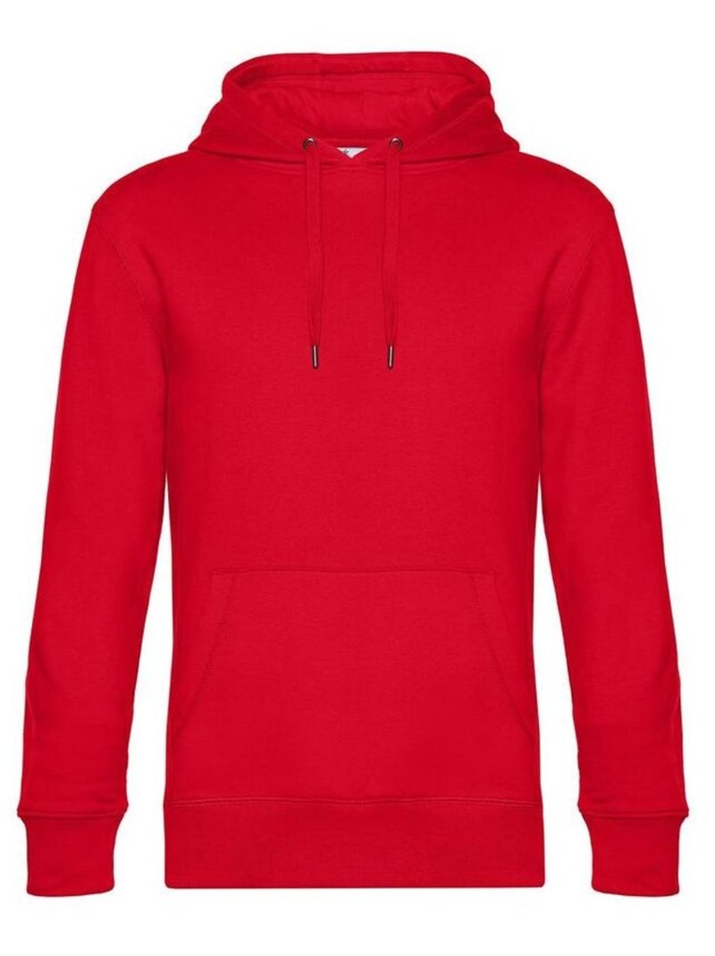 B&C Mens King Hooded Sweater Rouge - Kiabi