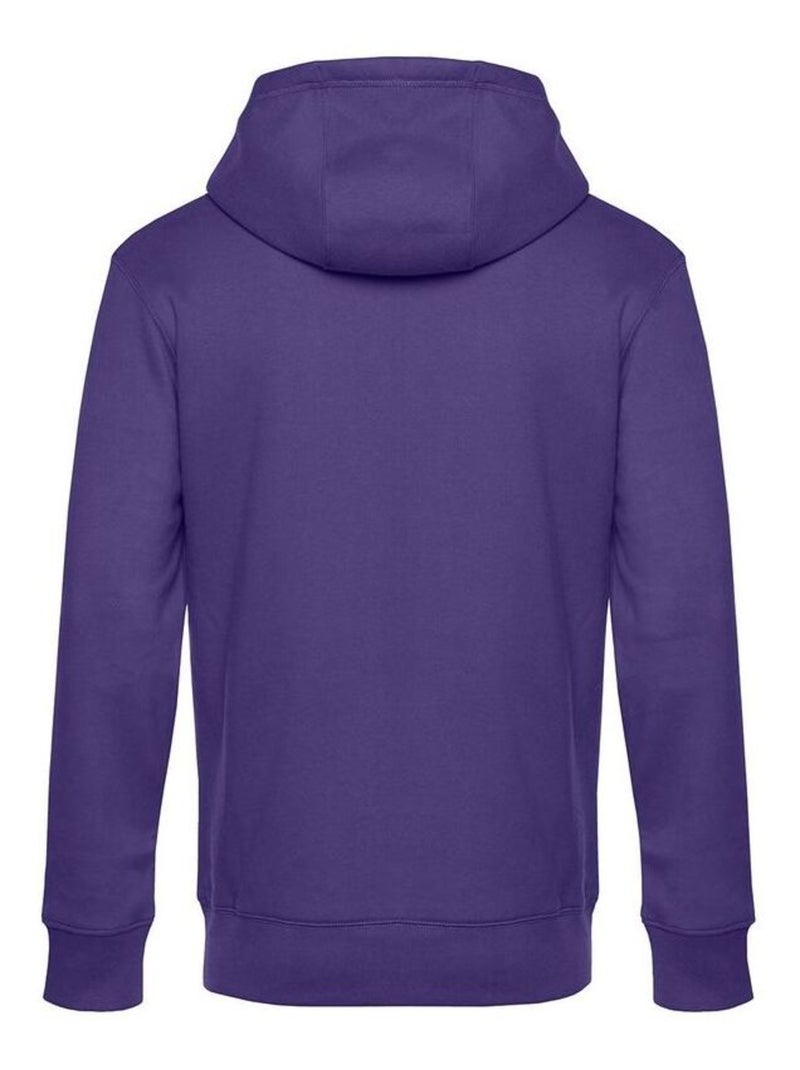 B&C Mens King Hooded Sweater Violet - Kiabi