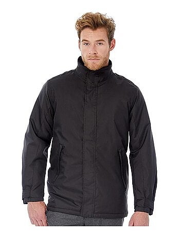 B&C Mens Real+ Premium Windproof Thermo-Isolated Jacket (revêtement PU imperméable)