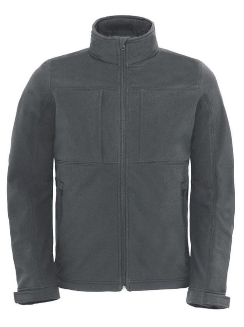 B&C Mens Softshell Hooded Breathable, Waterproof & Windproof Jacket (Doublure polaire) - Kiabi