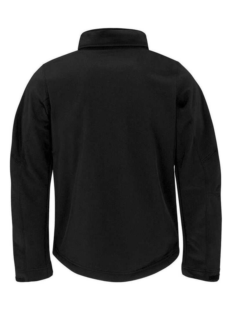 B&C Mens Softshell Hooded Breathable, Waterproof & Windproof Jacket (Doublure polaire) Noir - Kiabi