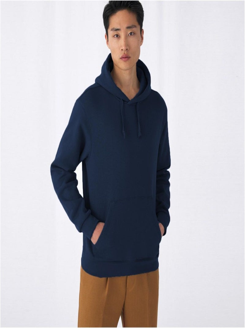 B&C Mens Sweatshirt à capuche / Hoodie Bleu marine - Kiabi