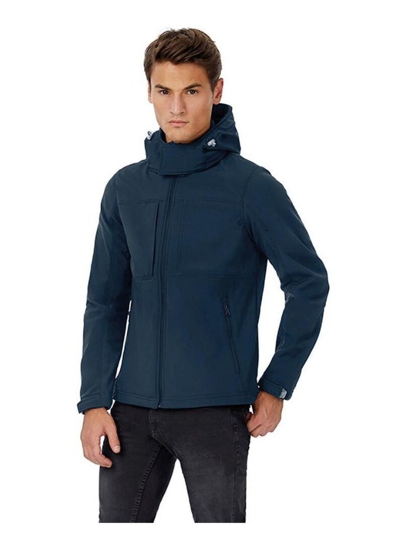 B&C Mens Sweatshirt à capuche / Hoodie Bleu marine - Kiabi