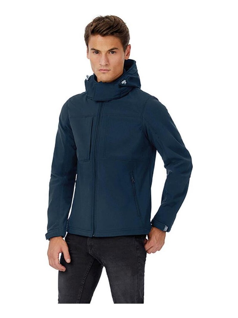 B&C Mens Sweatshirt à capuche / Hoodie Gris métalique - Kiabi