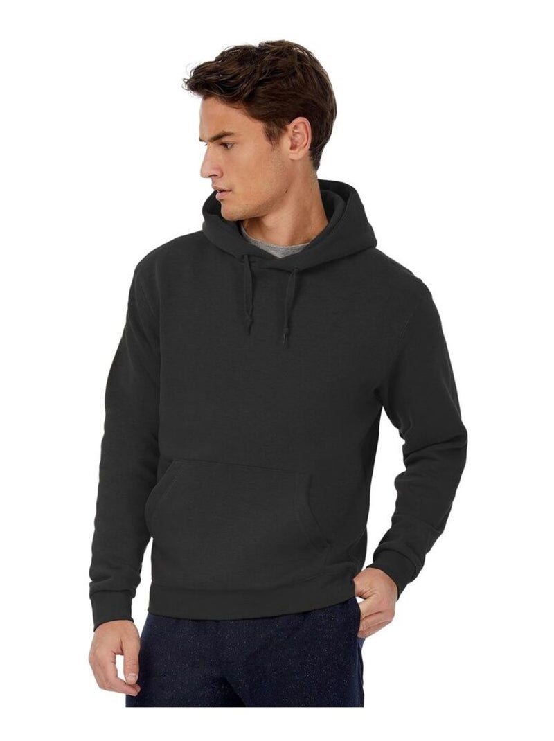 B&C Mens Sweatshirt à capuche / Hoodie Noir - Kiabi