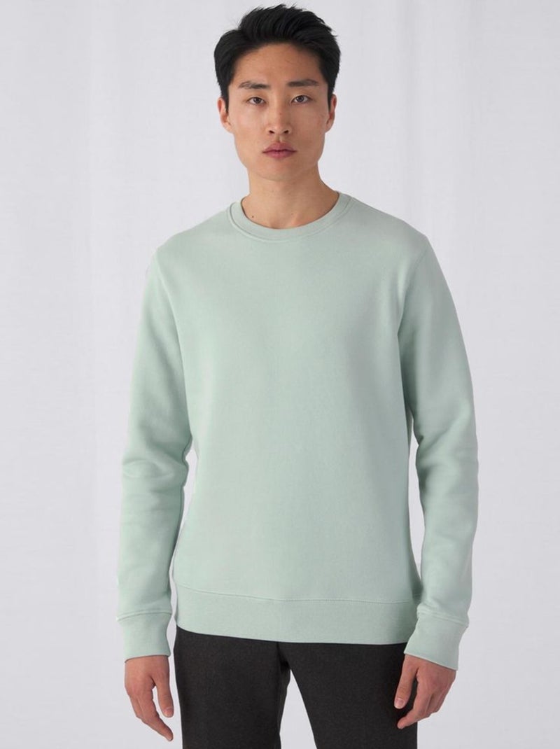 B&C Pull à col ras du cou King pour hommes Vert clair - Kiabi
