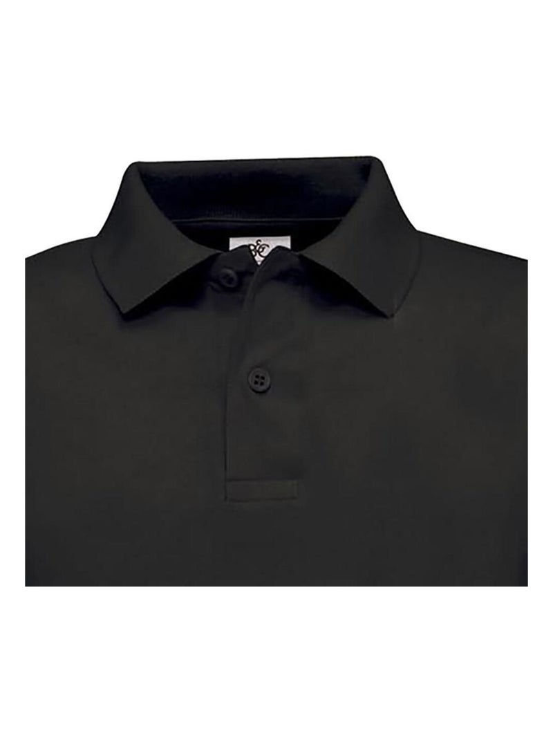B&C Safran - Polo 100% coton unisexe Noir - Kiabi
