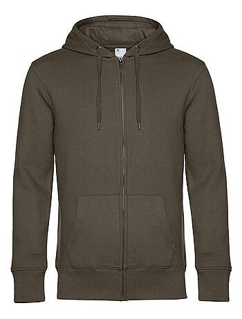 B&C Sweat à capuche zippé Mens King