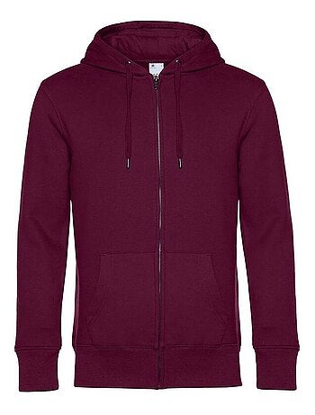 B&C Sweat à capuche zippé Mens King