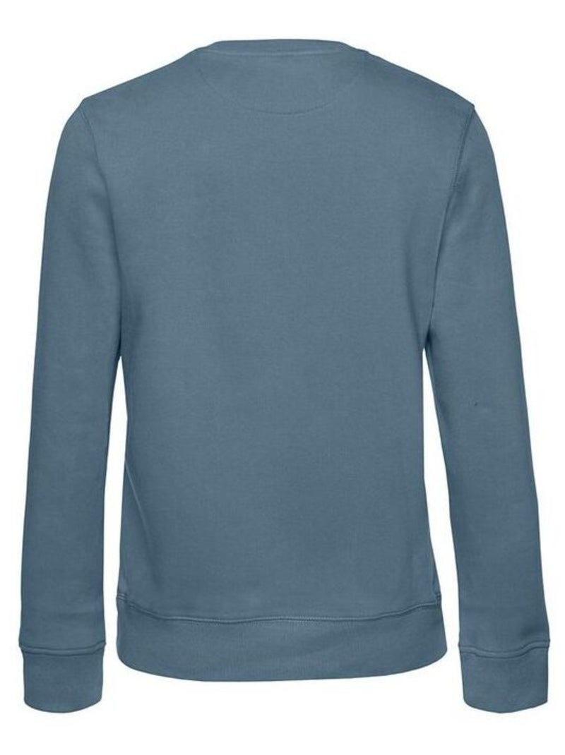 B&C Sweat à col ras-du-cou Queen Womens/Ladies Bleu ardoise - Kiabi