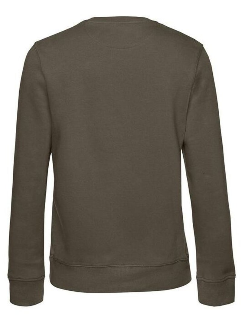 B&C Sweat à col ras-du-cou Queen Womens/Ladies Kaki - Kiabi