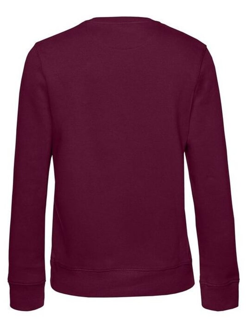B&C Sweat à col ras-du-cou Queen Womens/Ladies Rouge cerise - Kiabi